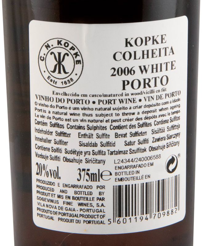 2006 Kopke Colheita White Porto 37,5cl