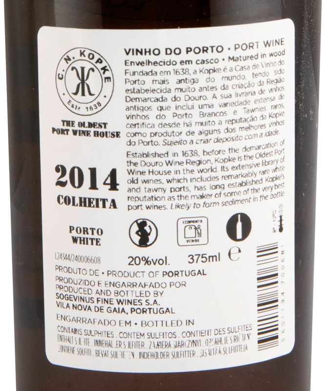 2014 Kopke Colheita White Porto 37,5cl