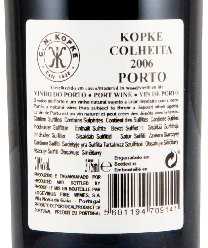 2006 Kopke Colheita Porto 37,5cl