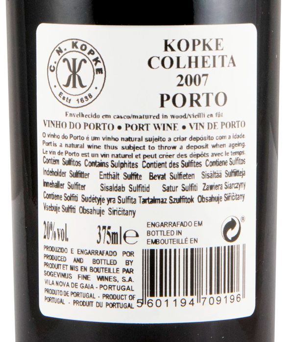 2007 Kopke Colheita Porto 37,5cl