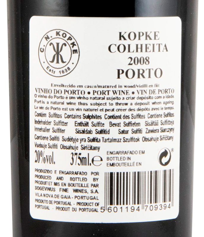 2008 Kopke Colheita Porto 37,5cl