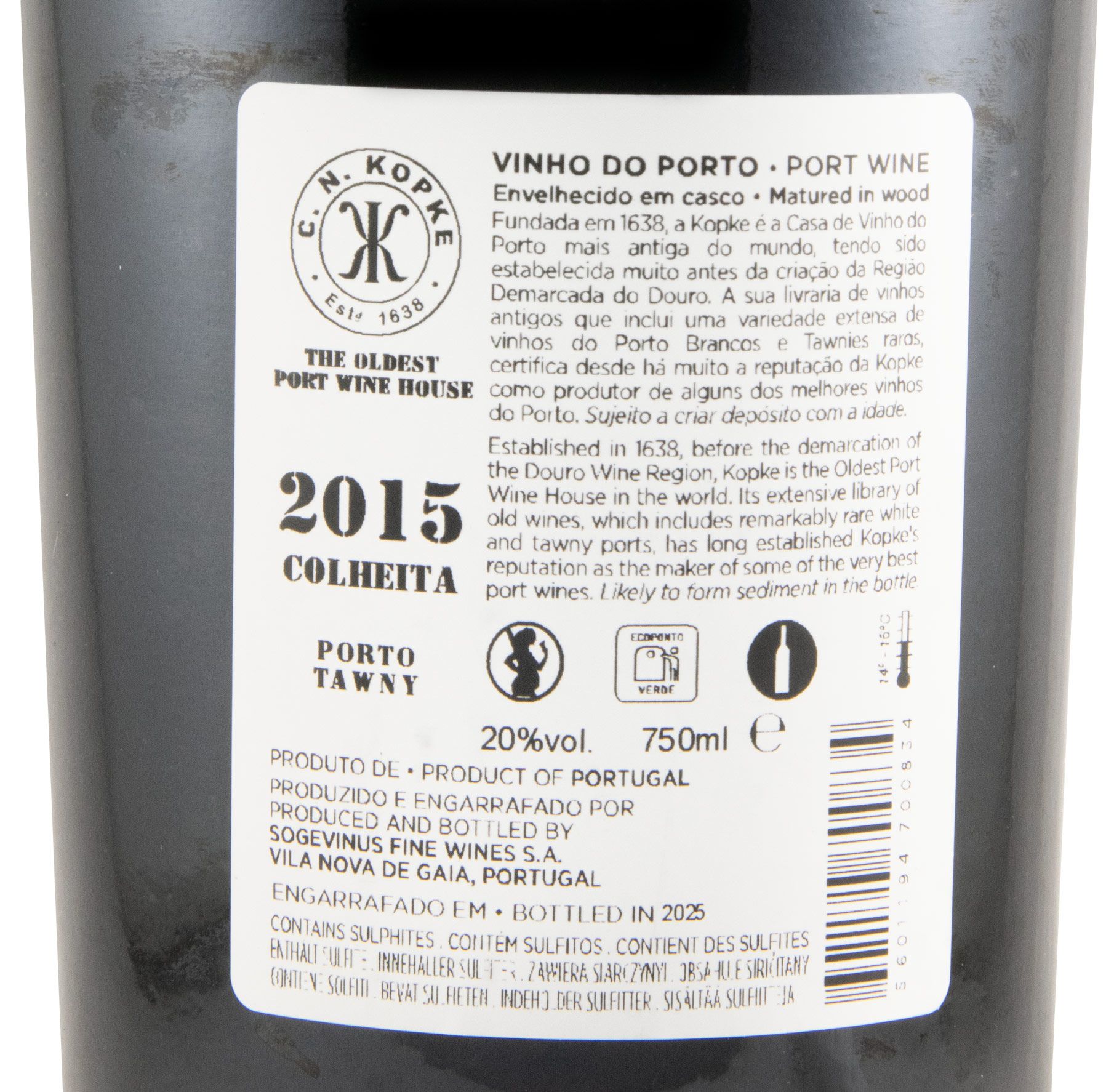 2015 Kopke Colheita Porto