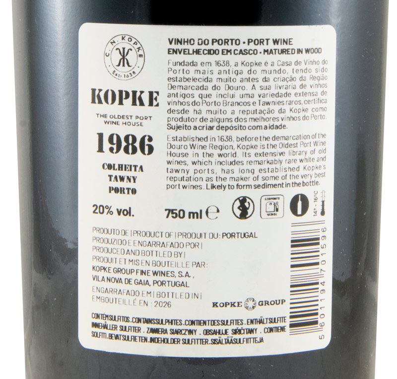 1986 Kopke Colheita Porto