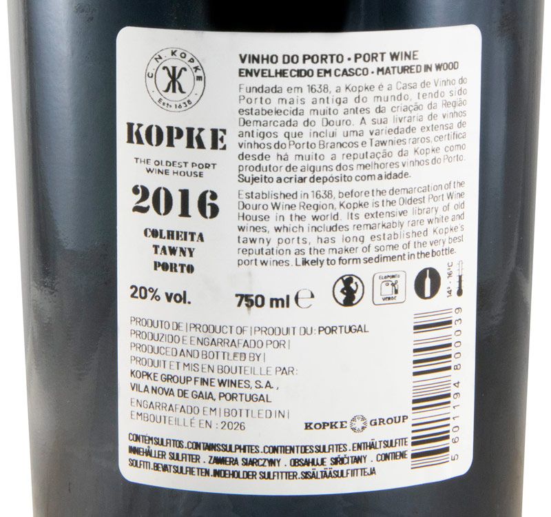 2016 Kopke Colheita Porto
