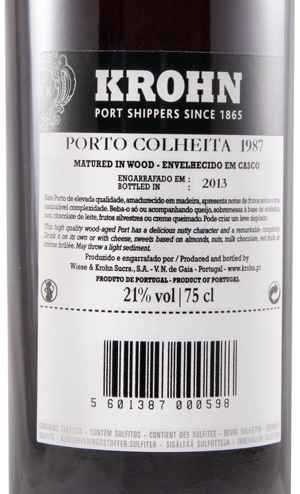1987 Krohn Colheita Porto