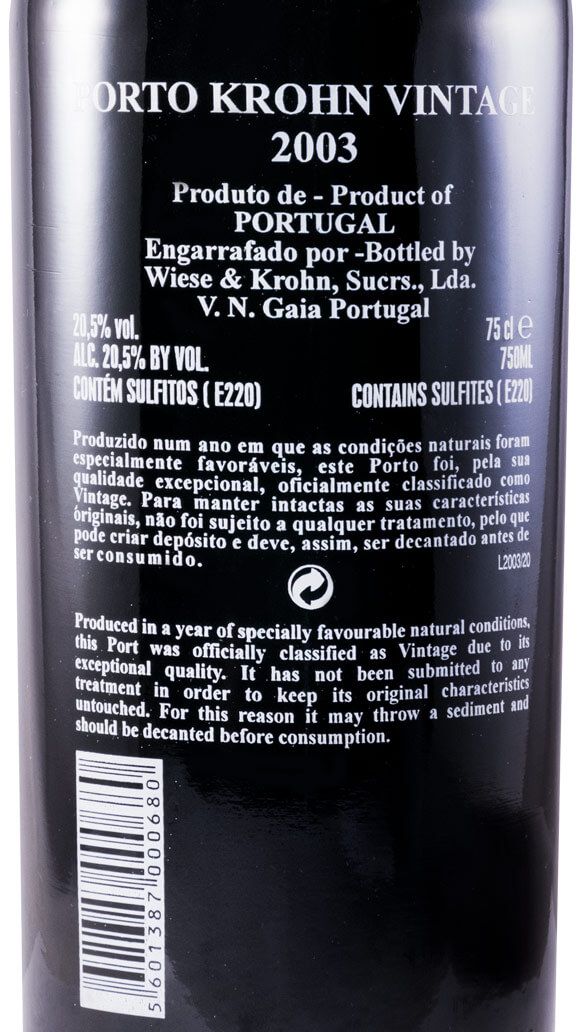 2003 Krohn Vintage Porto