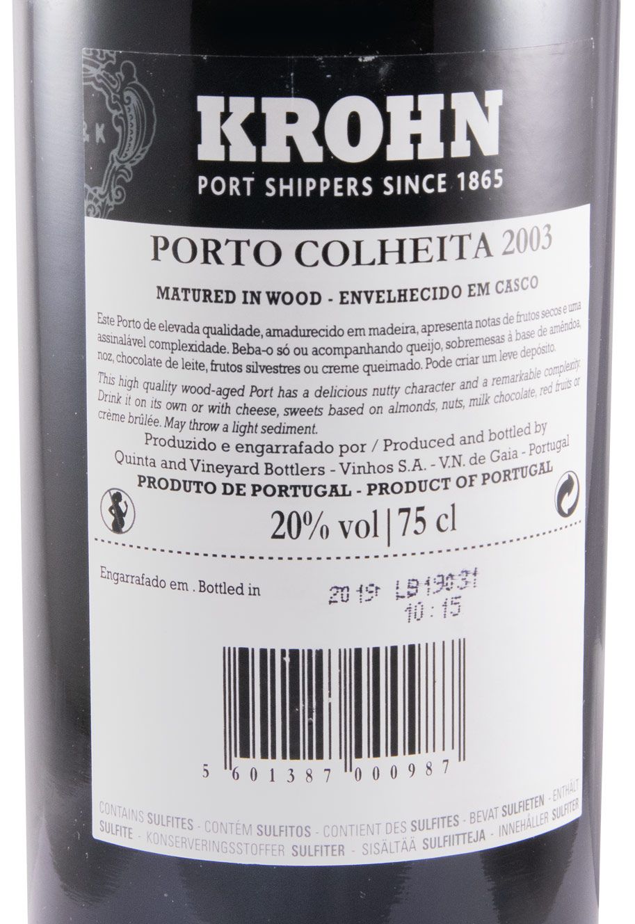 2003 Krohn Colheita Porto
