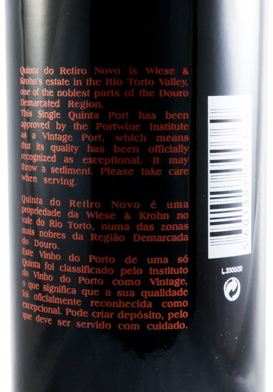 2000 Krohn Quinta do Retiro Novo Vintage Porto