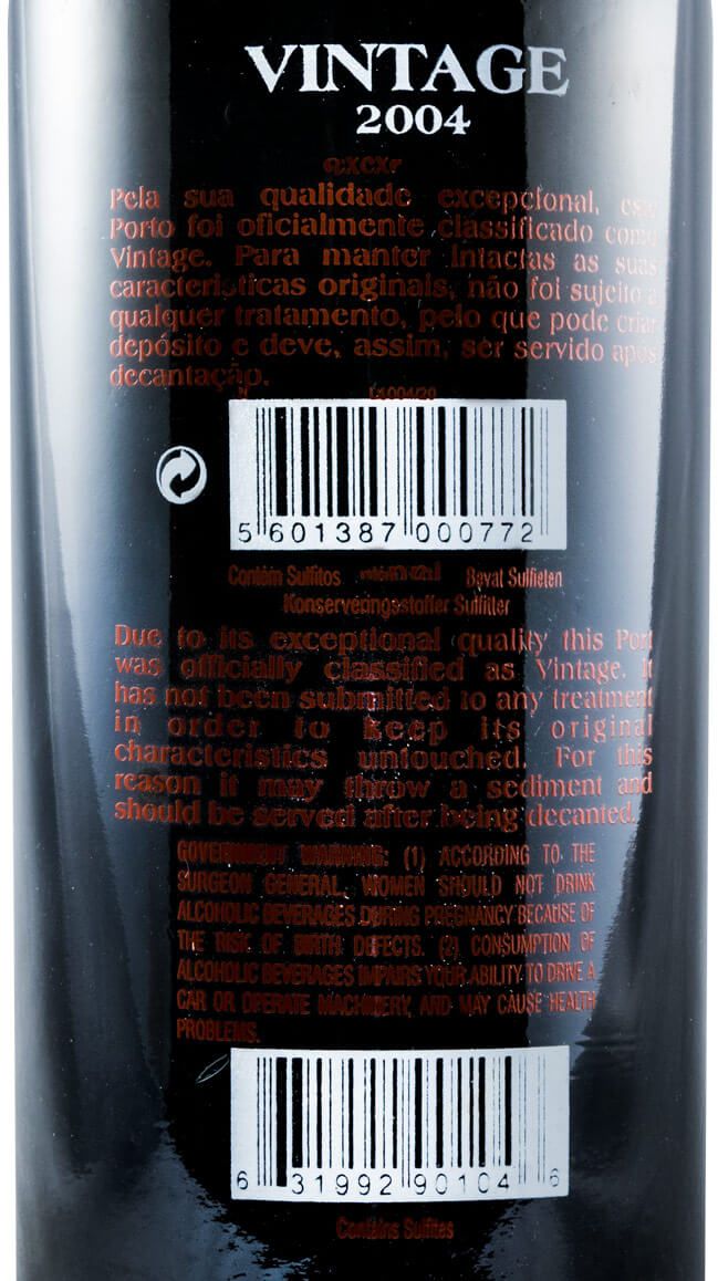 2004 Krohn Quinta do Retiro Vintage Novo Porto