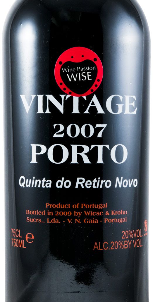 2007 Krohn Vintage Quinta do Retiro Novo Port