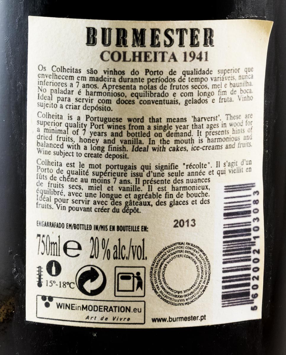 1941 Burmester Colheita Port