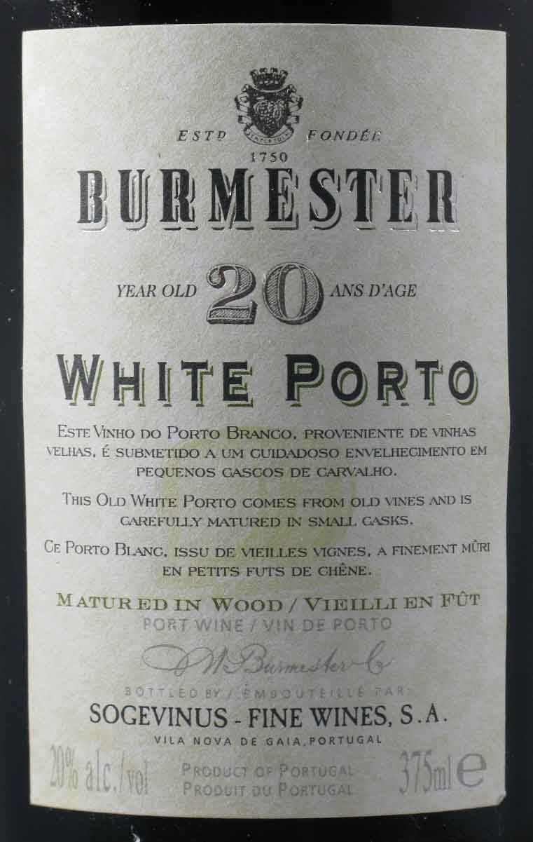 Burmester White 20 years Port 37.5cl