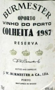 1987 Burmester Colheita Port