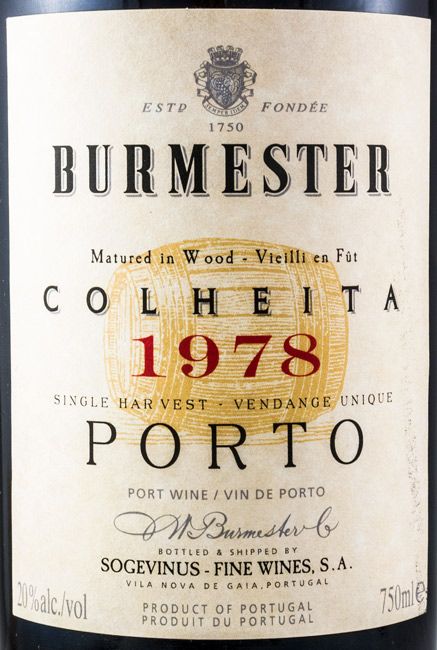 1978 Burmester Colheita Porto