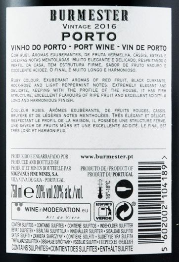 2016 Burmester Vintage Porto