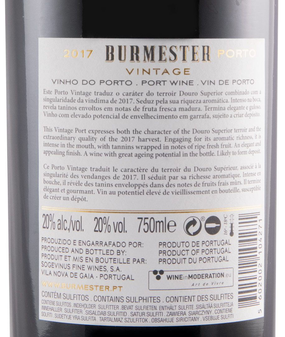 2017 Burmester Vintage Port