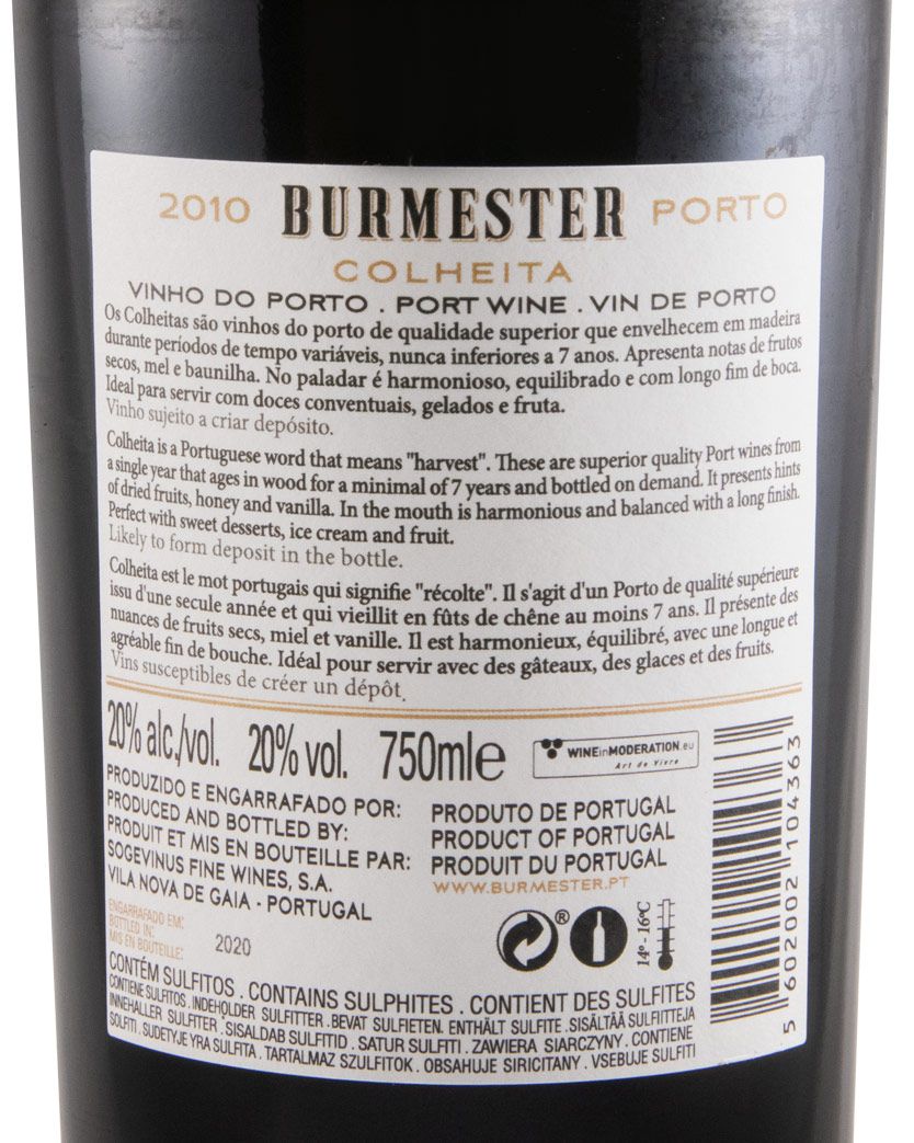 2010 Burmester Colheita Port