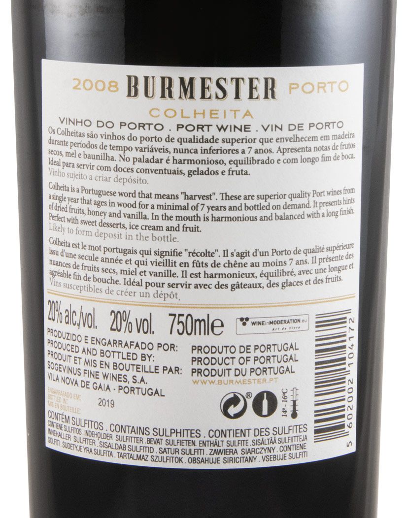 2008 Burmester Colheita Porto