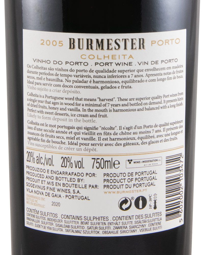 2005 Burmester Colheita Porto
