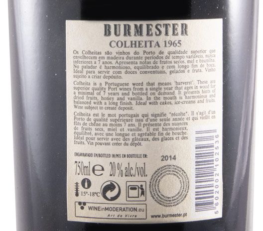 1965 Burmester Colheita Port