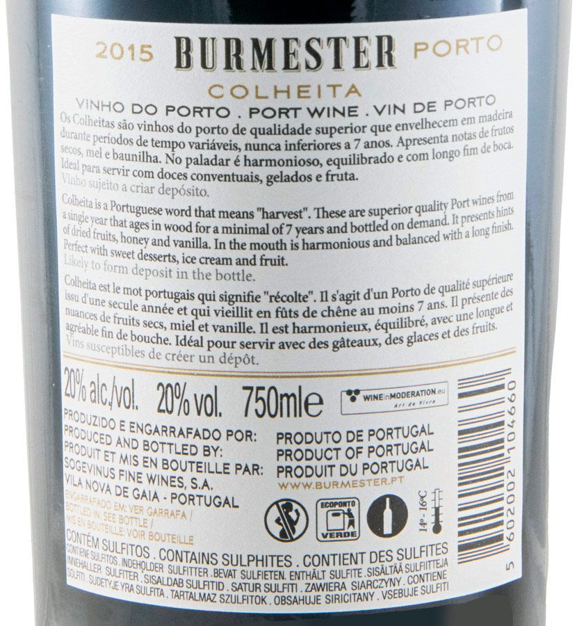 2015 Burmester Colheita Porto