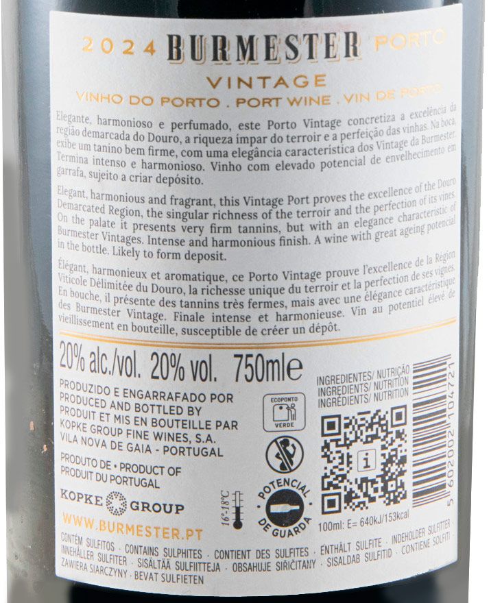 2024 Burmester Vintage Port