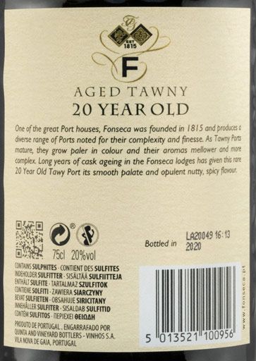 Fonseca 20 years Port