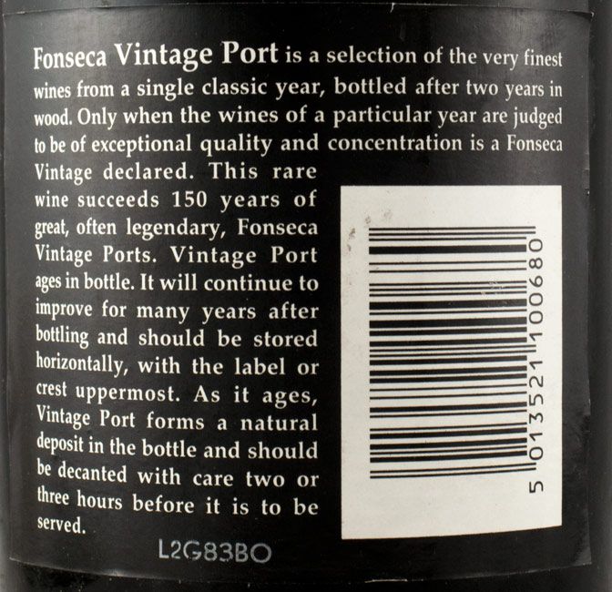 1983 Fonseca Vintage Porto