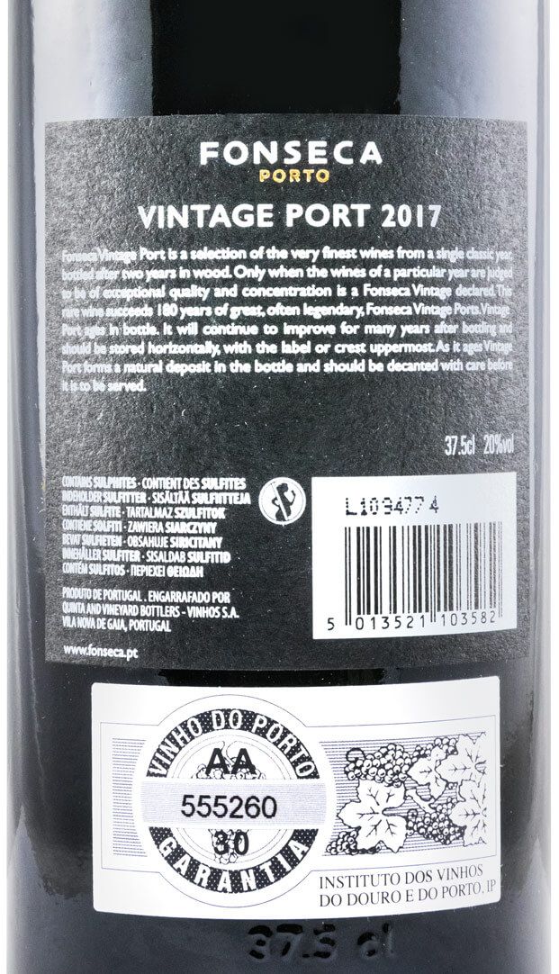 2017 Fonseca Vintage Porto 37,5cl