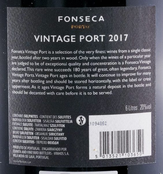 2017 Fonseca Vintage Port 6L