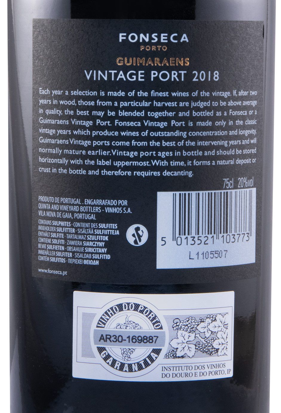 2018 Fonseca Guimaraens Vintage Port