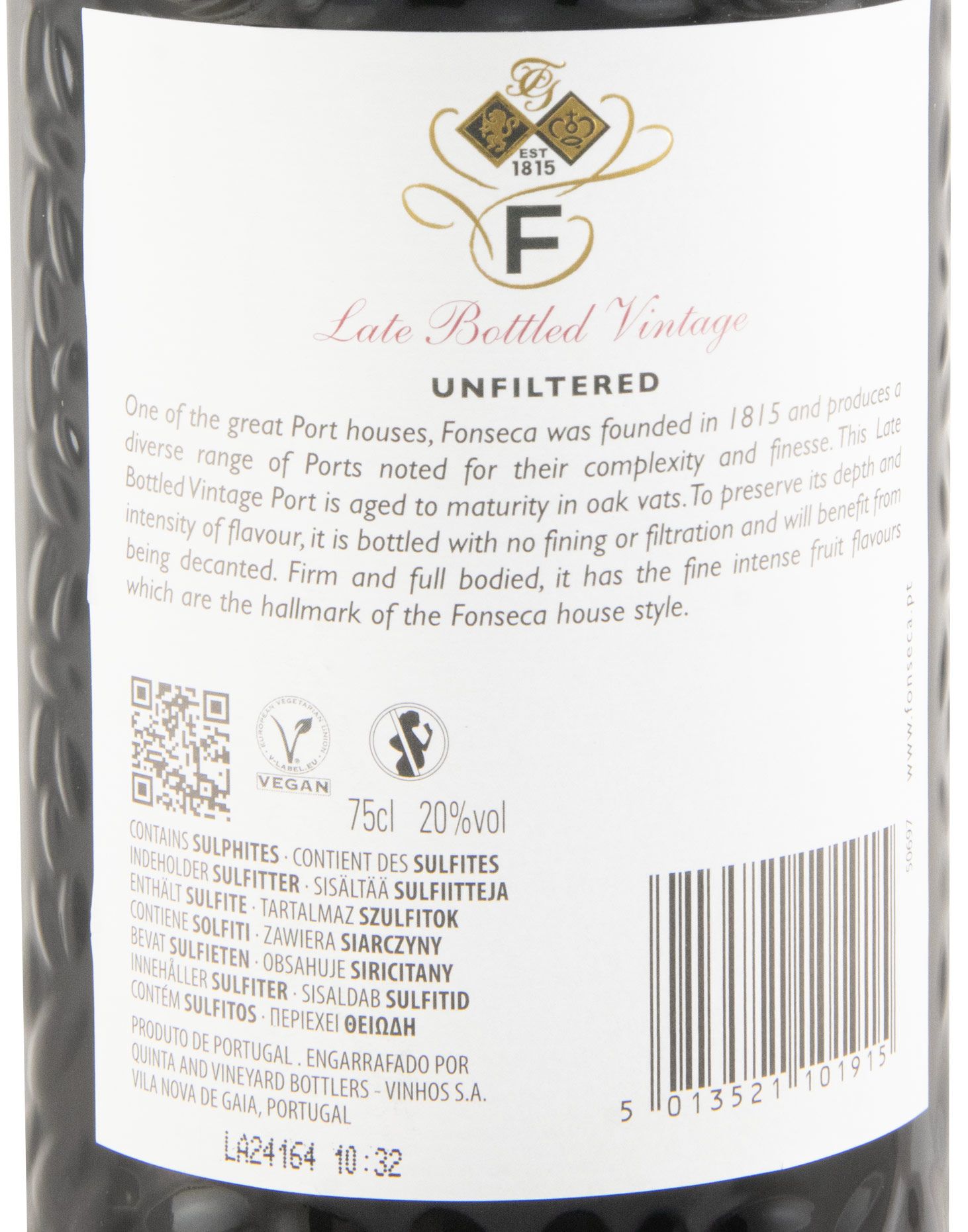 2019 Fonseca LBV Não Filtrado Porto