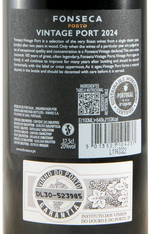 2024 Fonseca Vintage Porto 37,5cl