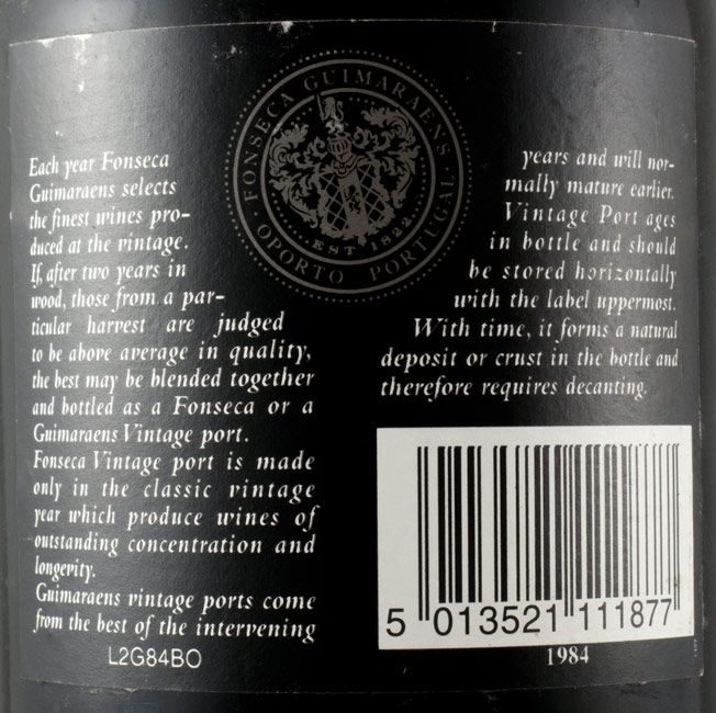1984 Fonseca Guimaraens Vintage Porto
