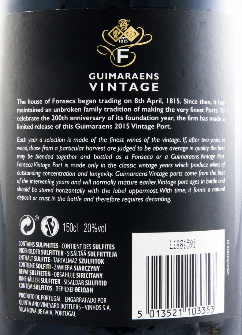2015 Fonseca Guimaraens Vintage Porto 1,5L