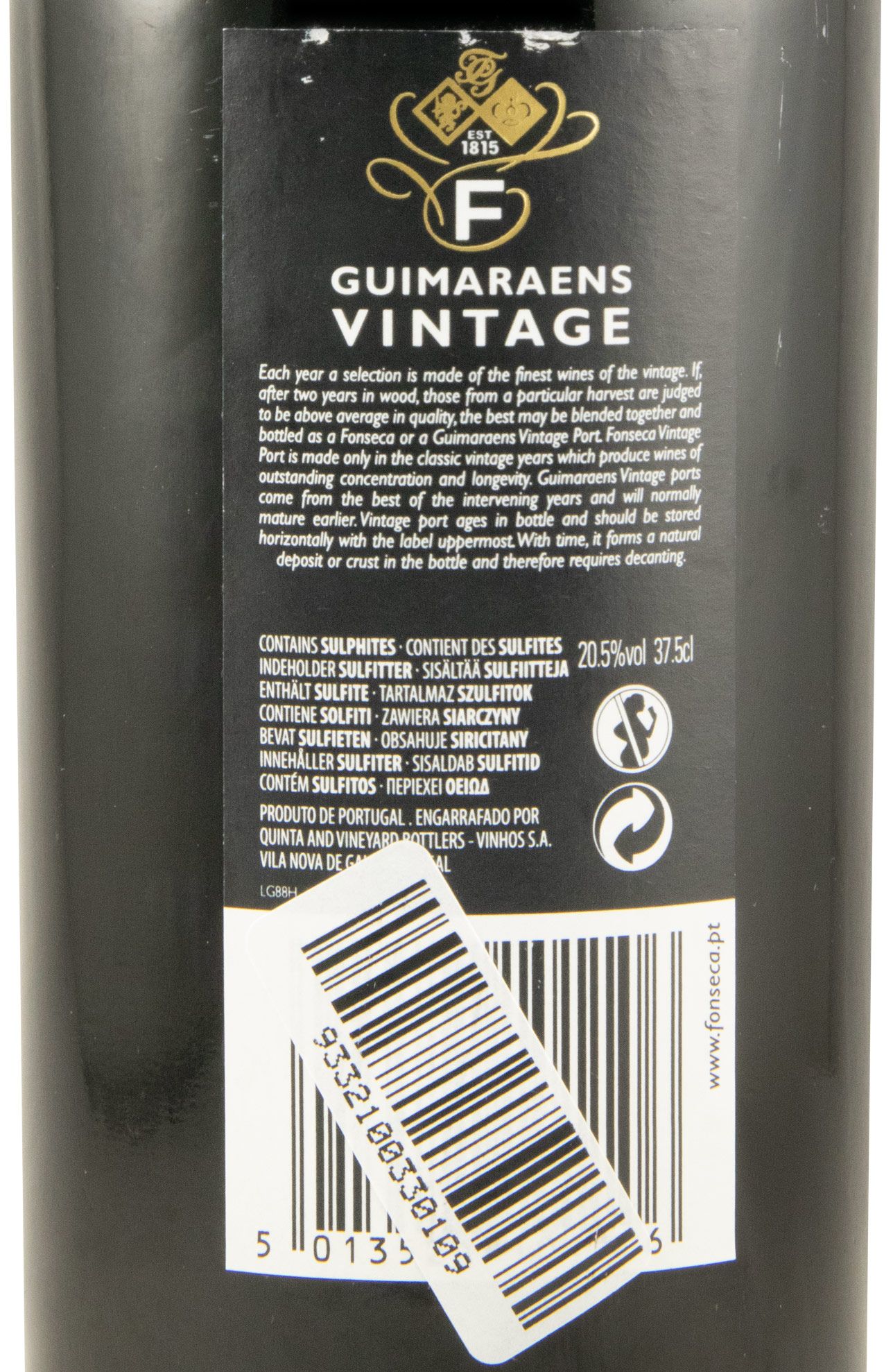 1988 Fonseca Guimaraens Vintage Porto 37,5cl
