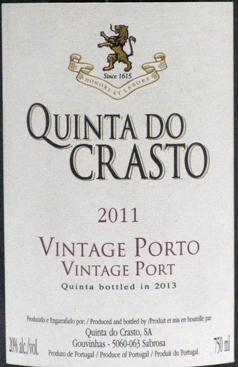 2011 Quinta do Crasto Vintage Porto