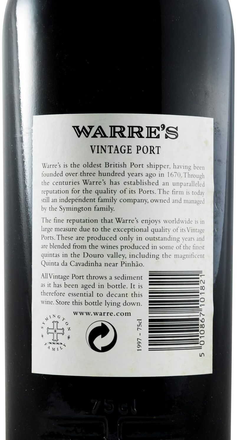 1997 Warre's Vintage Porto