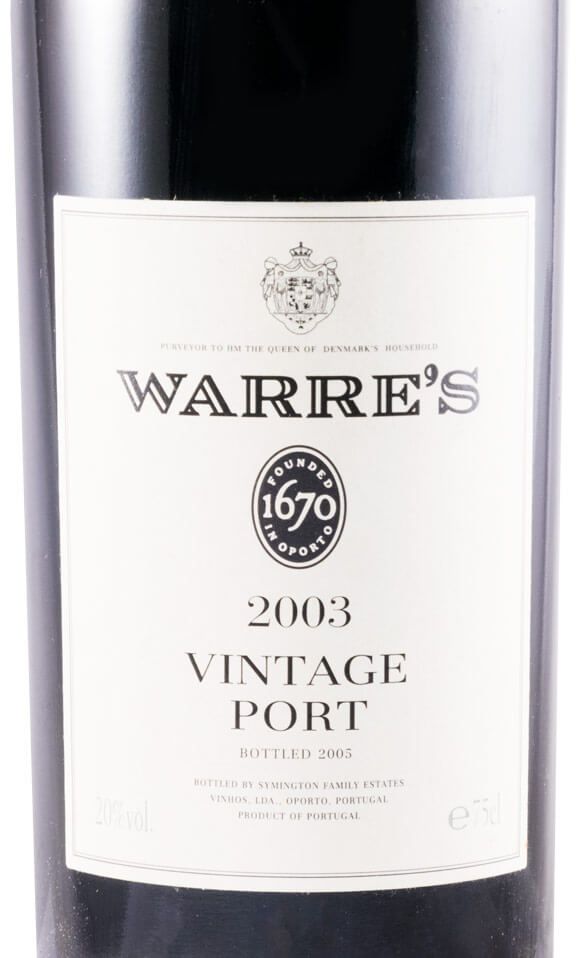 2003 Warre's Vintage Porto