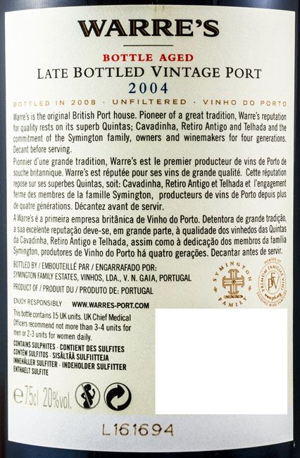 2004 Warre's LBV Port