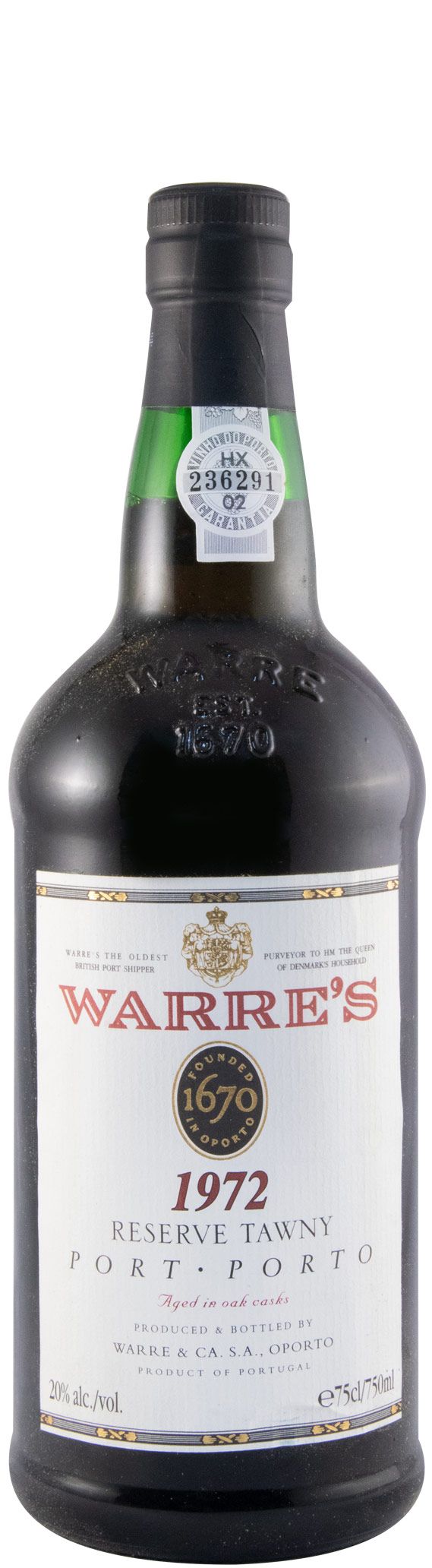 1972 Warre's Reserve Tawny Port