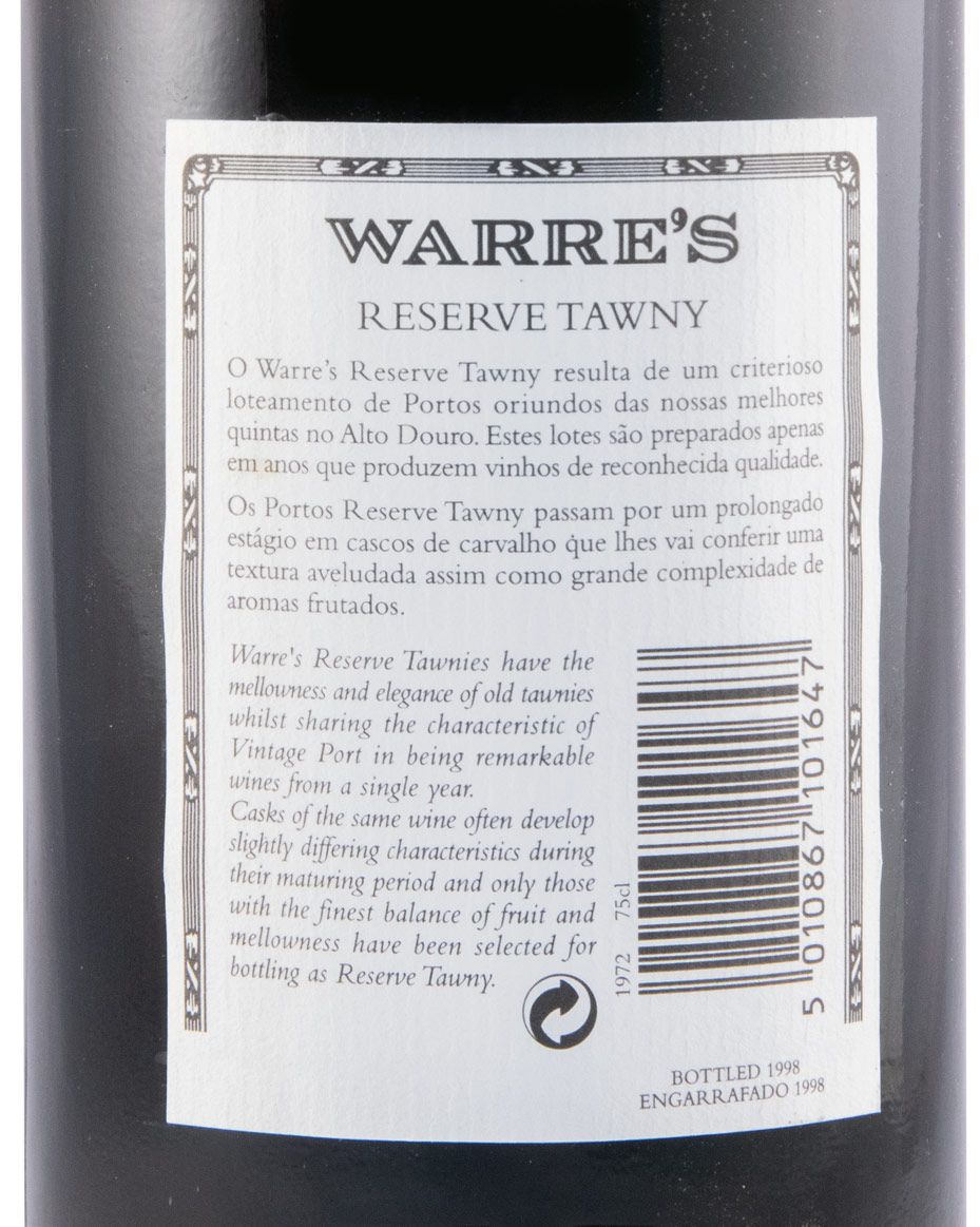 1972 Warre's Reserve Tawny Port