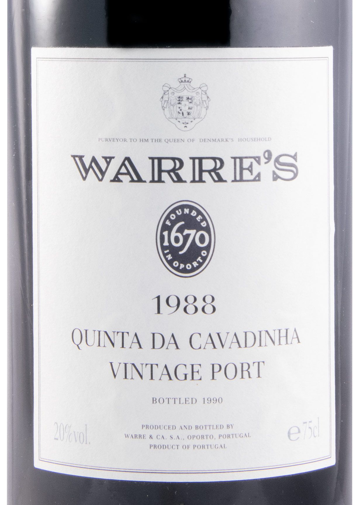 1988 Warre's Quinta da Cavadinha Vintage Porto