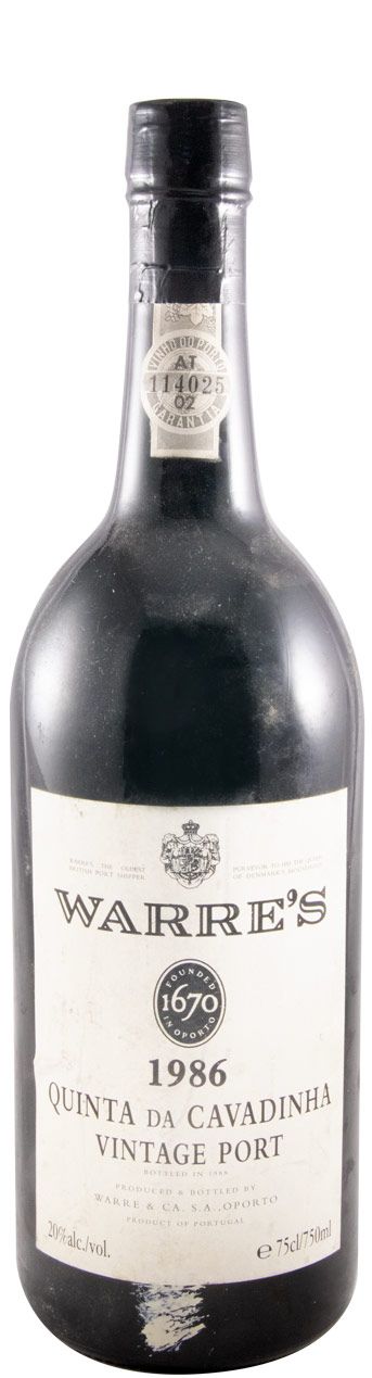 1986 Warre's Quinta da Cavadinha Vintage Porto