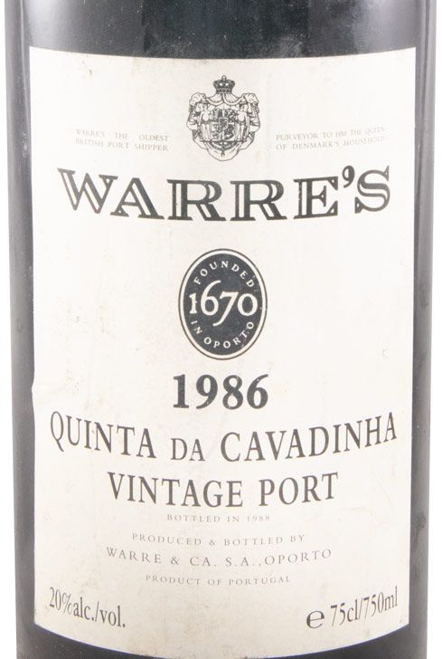 1986 Warre's Quinta da Cavadinha Vintage Porto