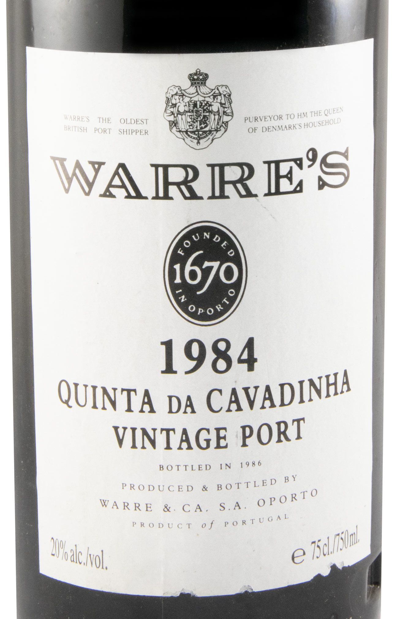 1984 Warre's Quinta da Cavadinha Vintage Porto
