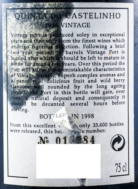 1996 Quinta do Castelinho Vintage Porto