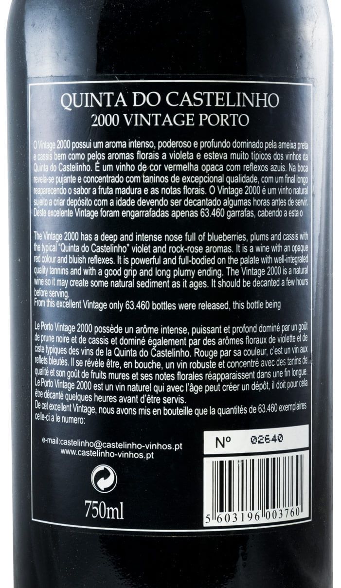 2000 Quinta do Castelinho Vintage Port