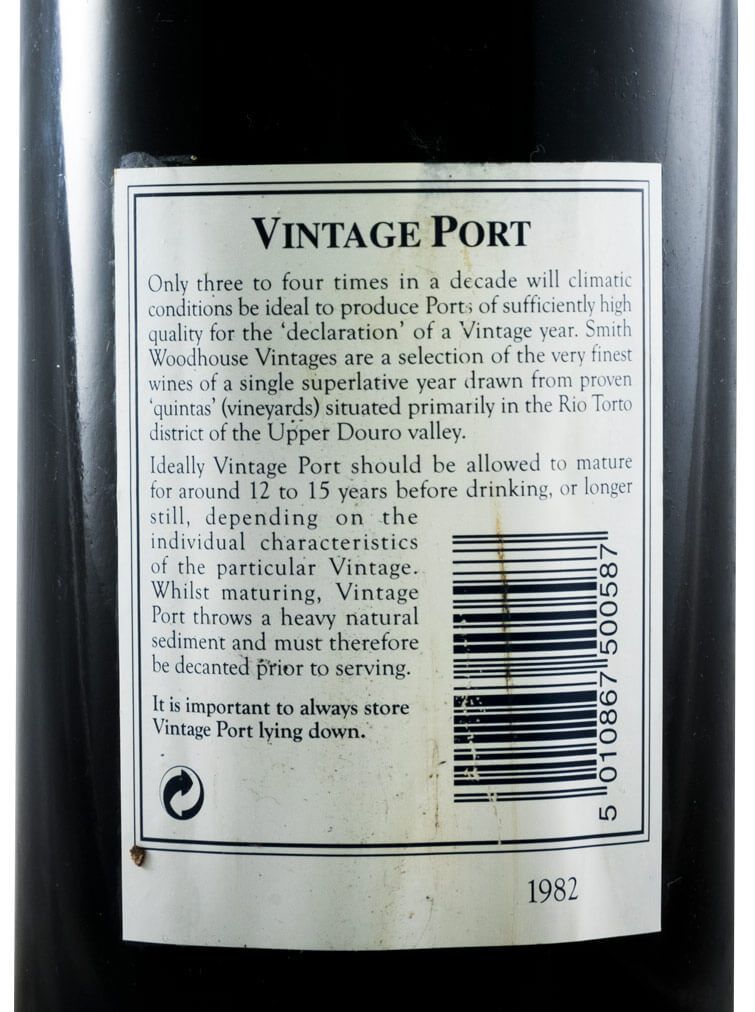 1982 Smith Woodhouse Vintage Porto