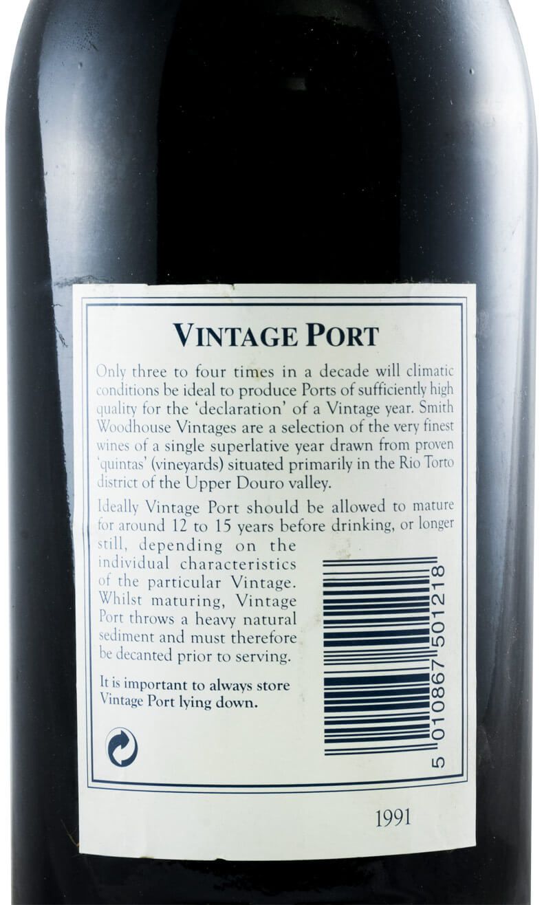 1991 Smith Woodhouse Vintage Porto